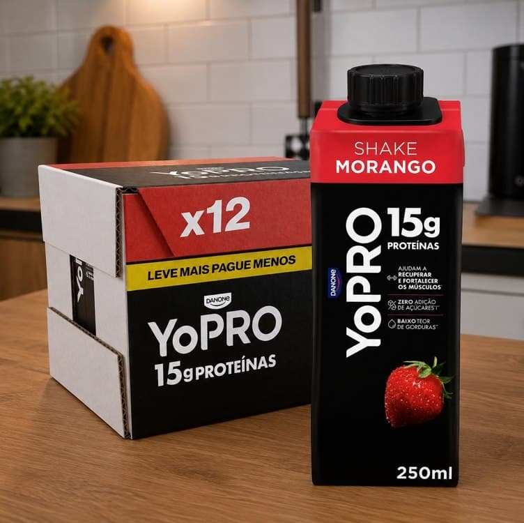 12 un. YoPRO Morango 15g Proteína 250ml
