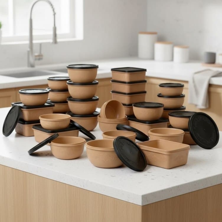 Kit 21 Potes Plásticos Com Tampa Tamanhos Variados Livre Bpa