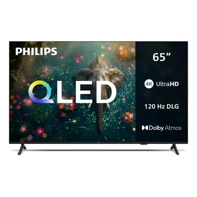 Smart TV Philips 65 polegadas QLED 4K UHD Wi-Fi Bluetooth 120 Hz DLG HDR10+ 65PQG7811/78